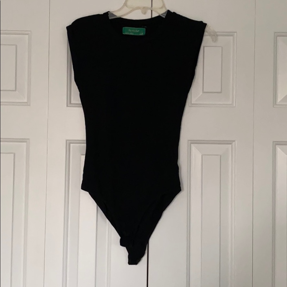 Black tee bodysuit
